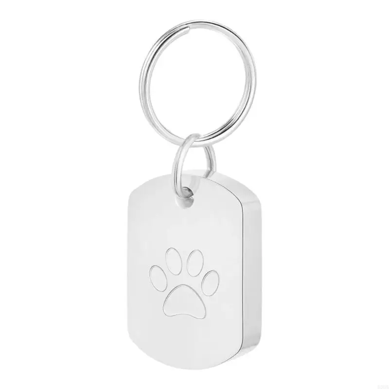 Pet Cremation Jewelry Urns Memorial Ashes Keychain Paws Urns Pendants Keychain 