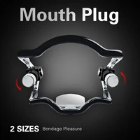 Stainless steel adjustable mouth plug, Mouth restraints, Sex accessories for couples, Mouth bondage, BDSM accessories - Image 2