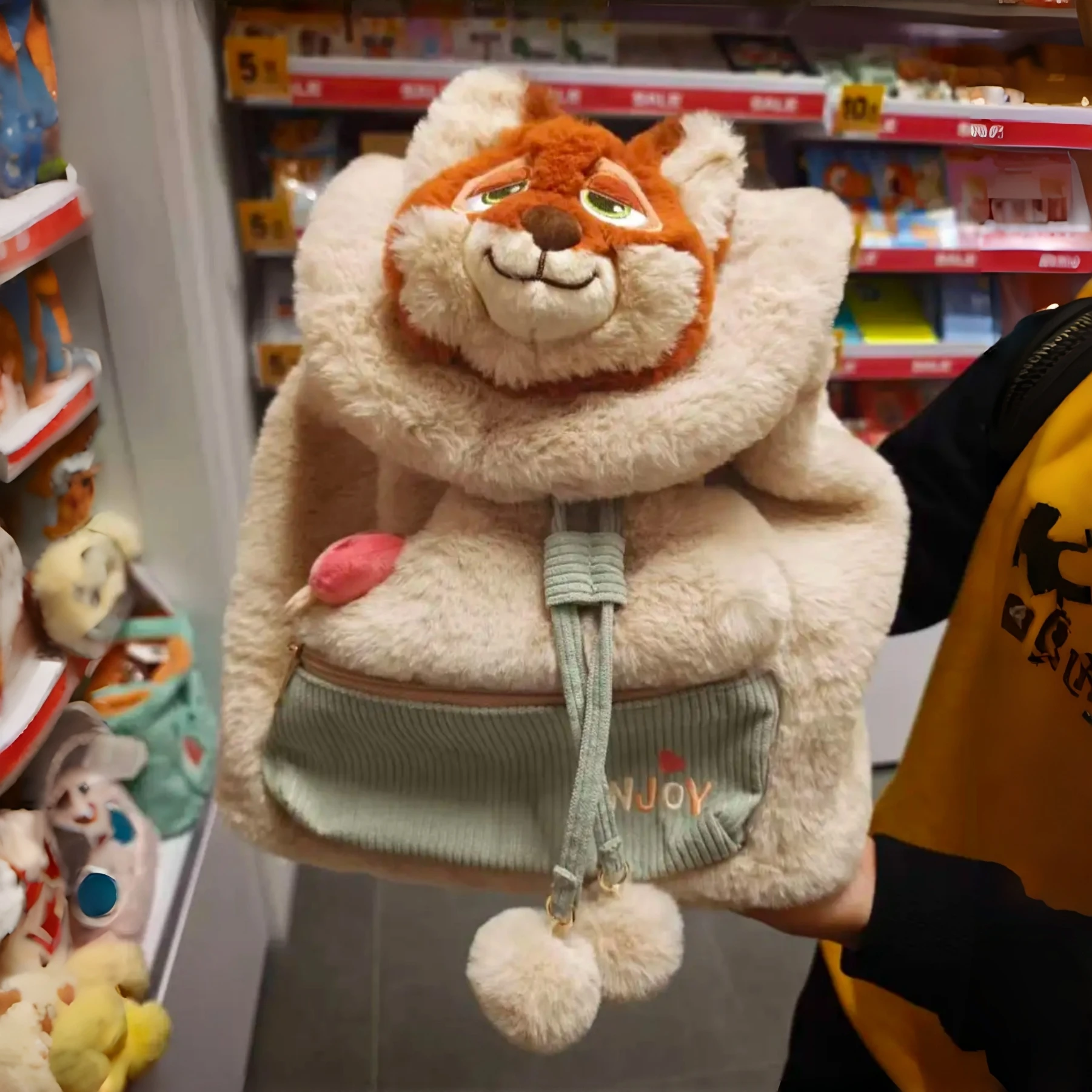 Disney Judy Nick Plush Autumn/Winter Backpack Cute Animal Backpack Large Capacity Backpack Christmas Gift