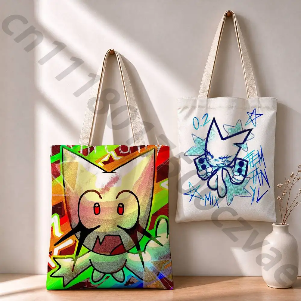 F-Femtanyl Album Reusable Fashionable Backpack Multifunctional Handbag Canvas Shopping Bag