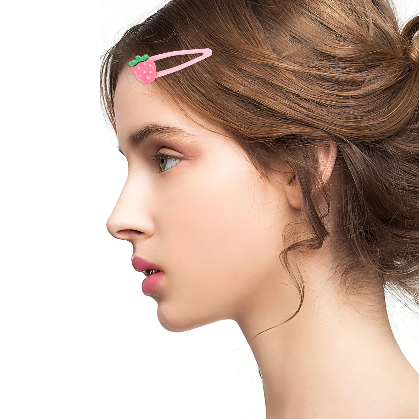 

20Pcs Strawberry Hair Clips Girls Accessories Durable Safe Various Hairstyles Strawberry Hair Clip Girls Hairpin