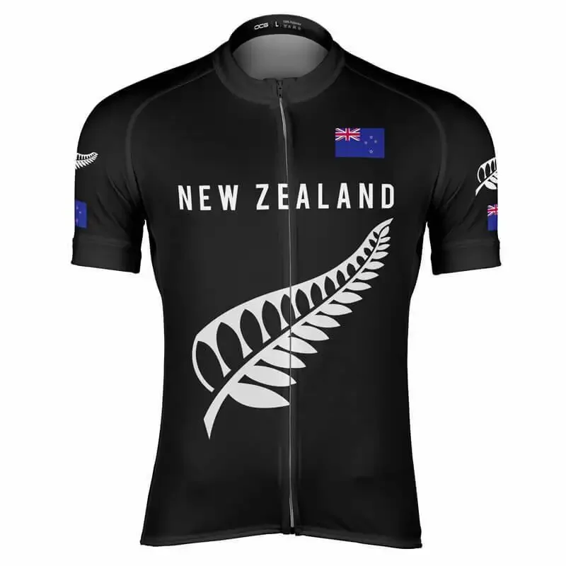 NEW ZEALAND TEAM Retro Classic Cycling Jerseys Racing Bicycle Summer Short Sleeve Ropa Ciclismo Clothing Maillot