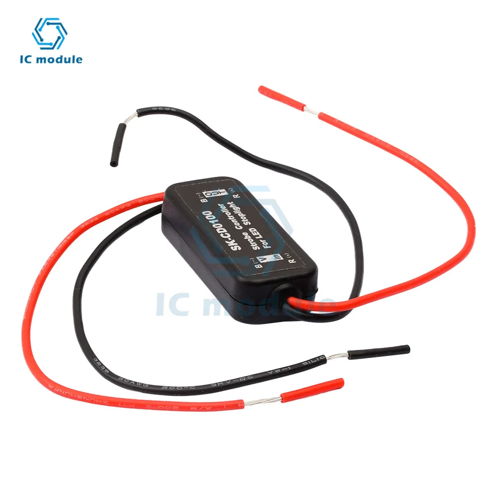 Flash Strobe Controller Flasher Module for LED Brake Light Tail Stop Light 12-24V SK-CD0102 SK-CD0101 SK-CD0100