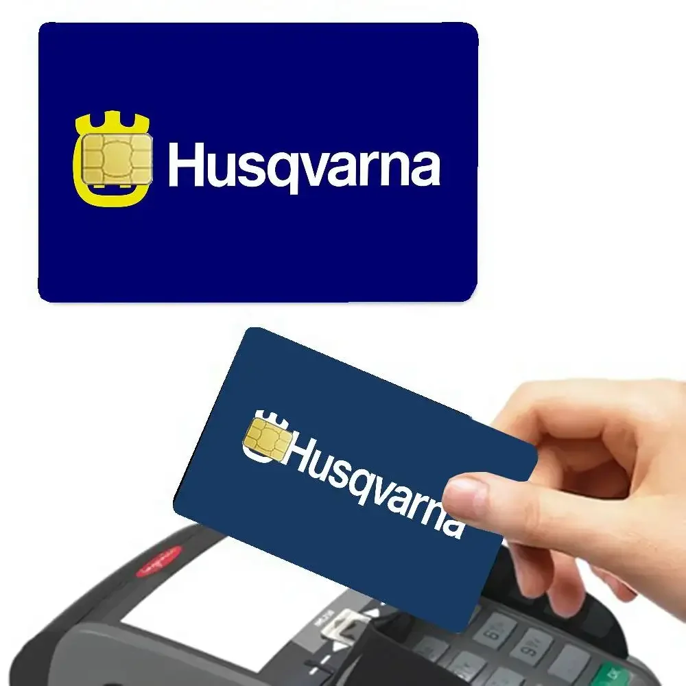 H-Husqvarnas Logo 100% Hot Sale Amine Credit Debit Bank Card Bus Card Film Skin Sticker view 5