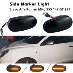 Dynamic LED Side Marker Fender Indicator Light For Alfa Romeo Mito 955 For Alfa Romeo Mito 147 pre-facelift GT 937 Fiat Bravo