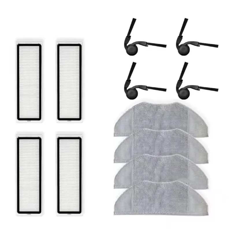 UNCL Replacement Accessories 12PCS For Xiaomi For Robot Vacuum S40/OV81- Side Brush Filter Mop Cloth Parts Vacuum Cleaner