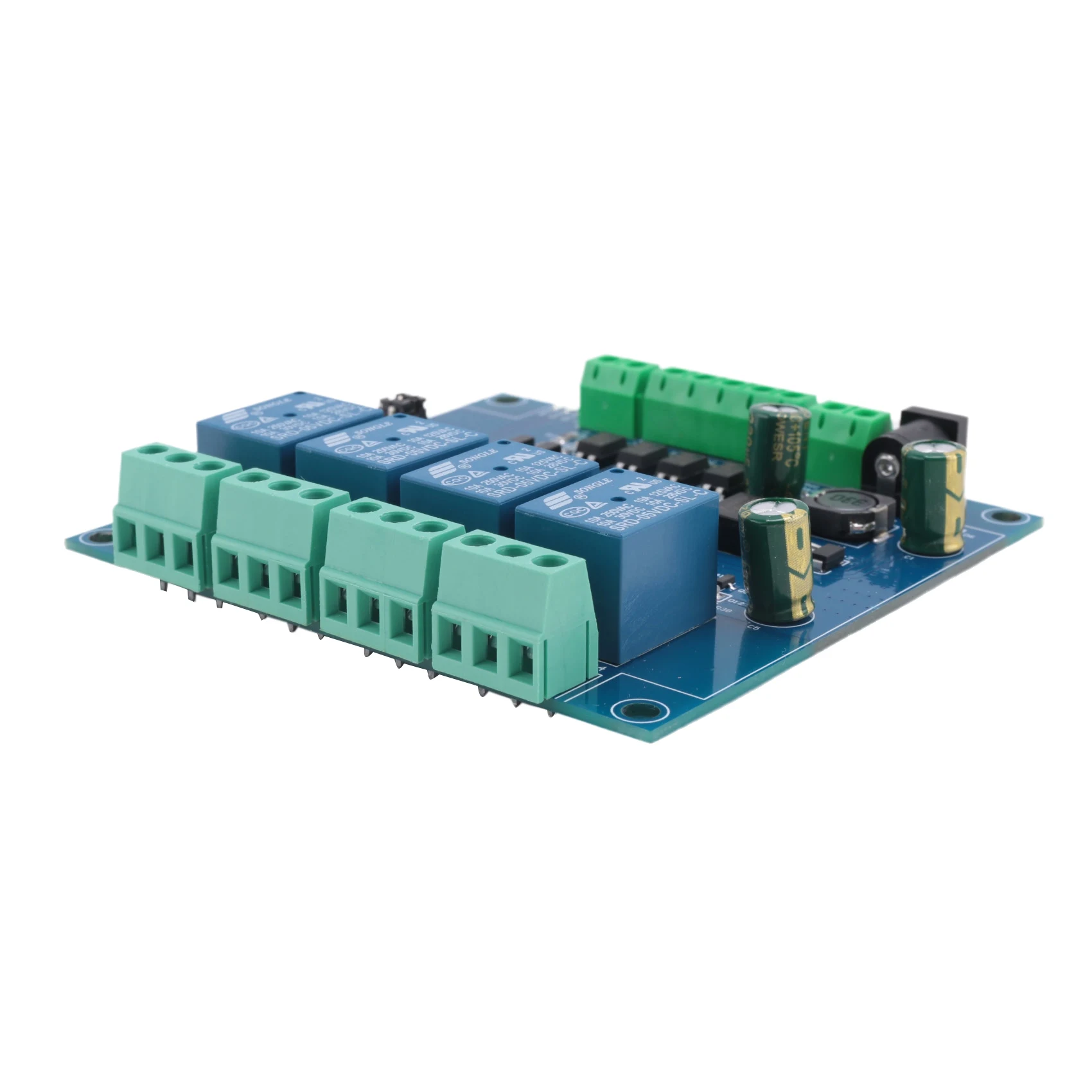 AT05-Modbus Rtu 4 Ch Relay Module Input 485 Ttl Uart Communication 4-Channel Input 7-24V Relay Module