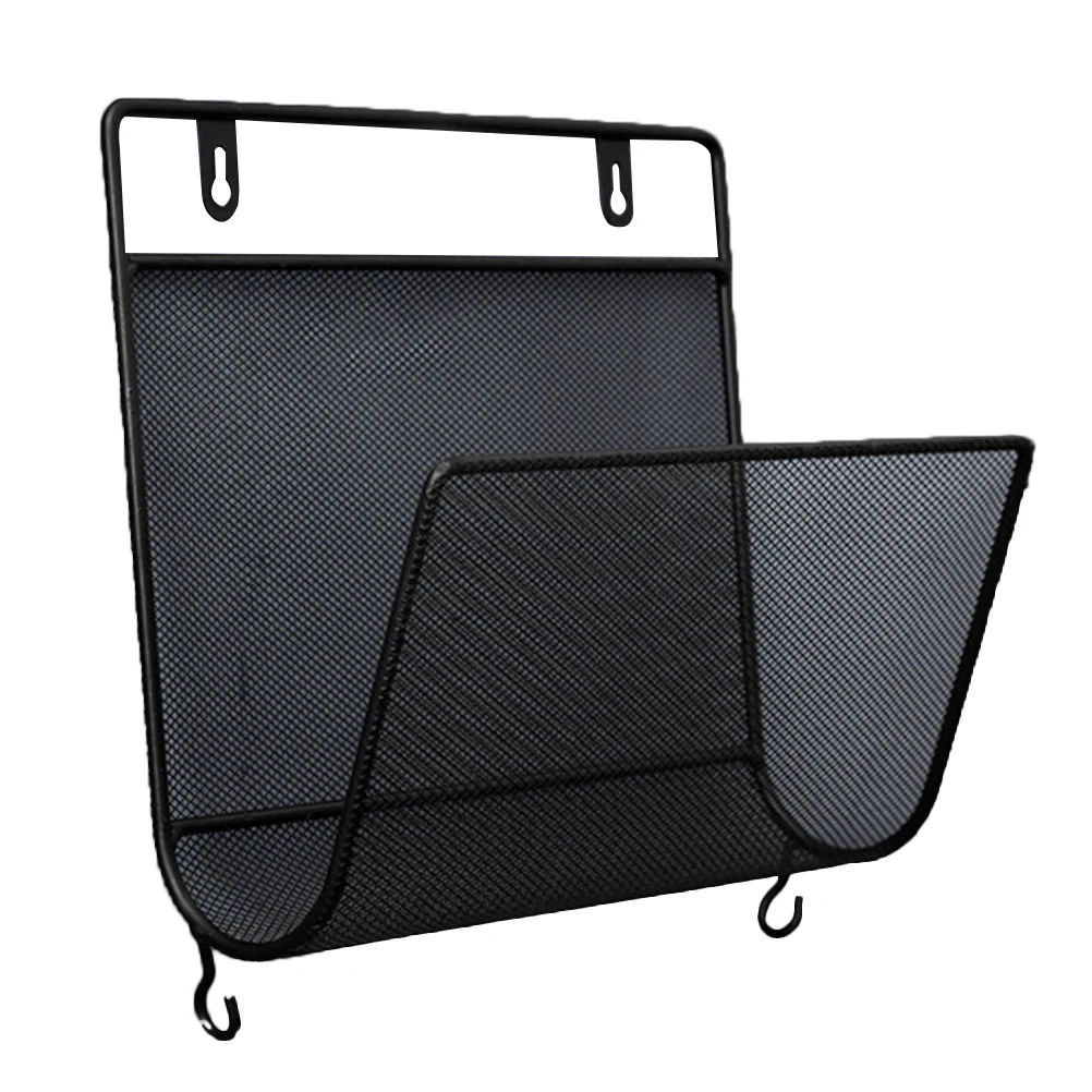 

Wall Mounted Rack Iron Storage Shelves Book Racks Magazine Shelf Holder Space Saving Strong Structure Creative Hooks
