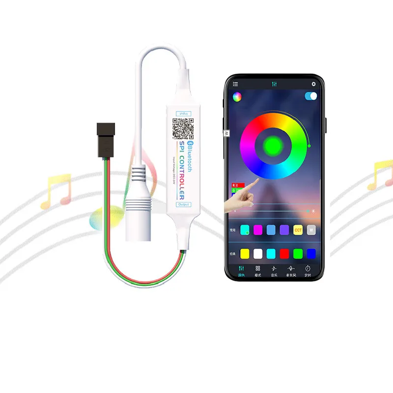

LED Tape Bluetooth USB LED Strip Light 5050 SMD DC5-24V USB RGB Lights Smart Life App Controlled SPl mini controller