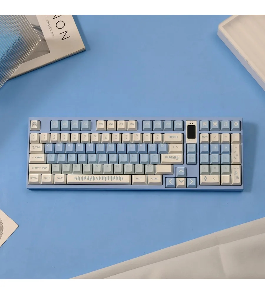 

Snow Future Mechanical Keyboard Keycaps PBT Sublimation Customization Original Factory Suitable for Wooting Meijia Lion etc
