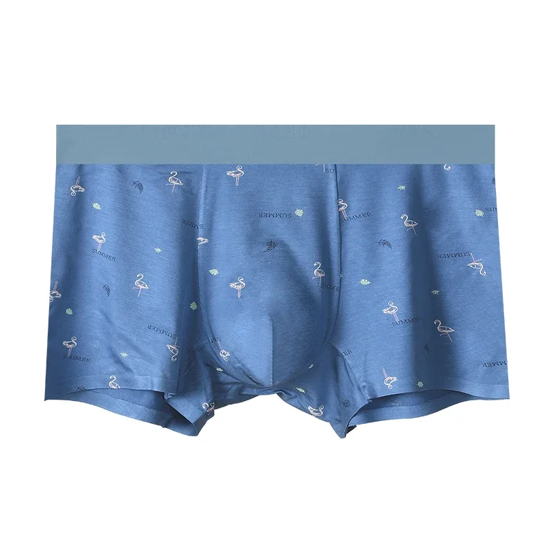 

5PCS Men's antibacterial underpants. For teenagers, made of cotton, they are boxer briefs. These are thin styles for summer,