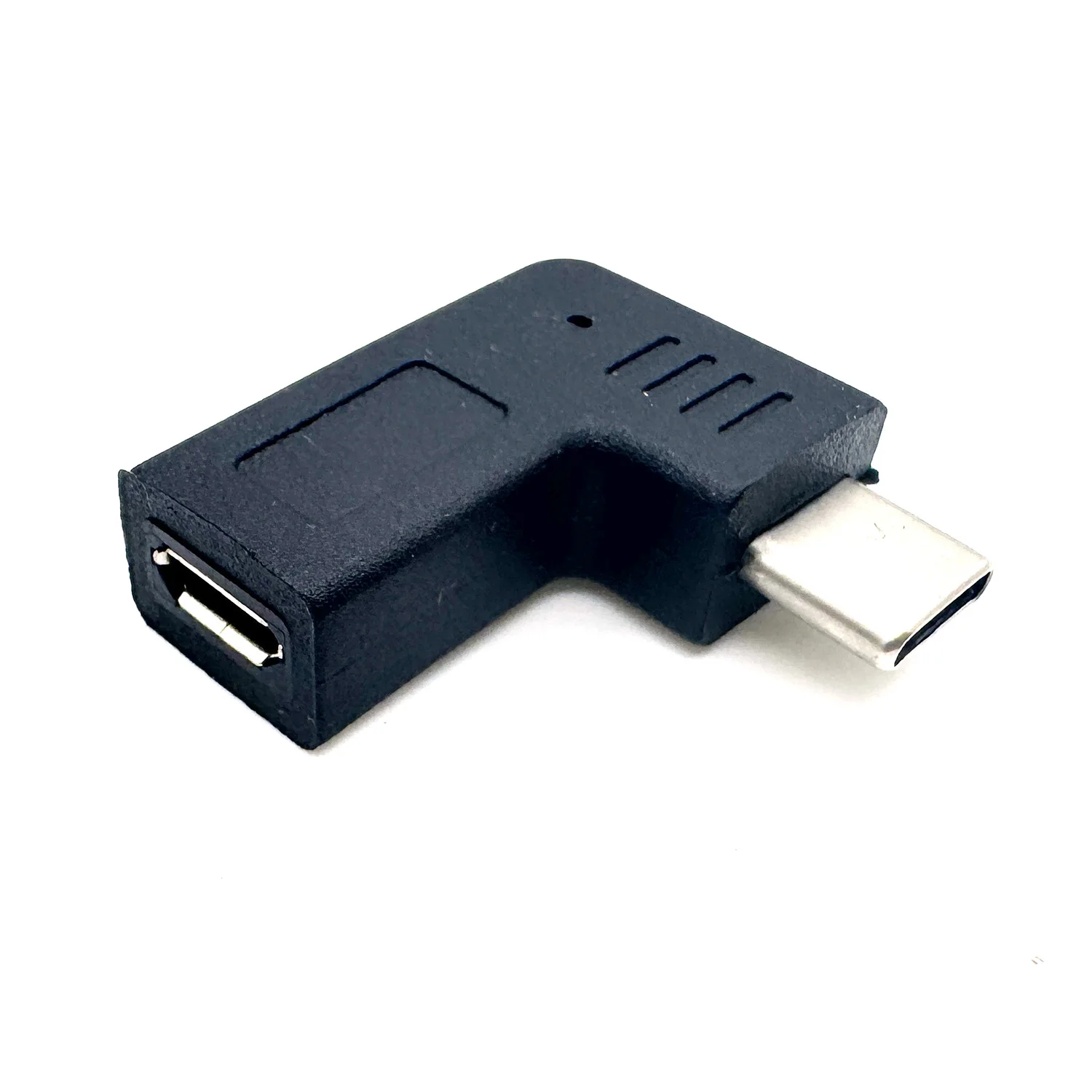2pcs Angle USB Type C Male to Micro USB 5 Pin Female Data Sync Charger Charging Converter Adapter for Phone Computer Tablet