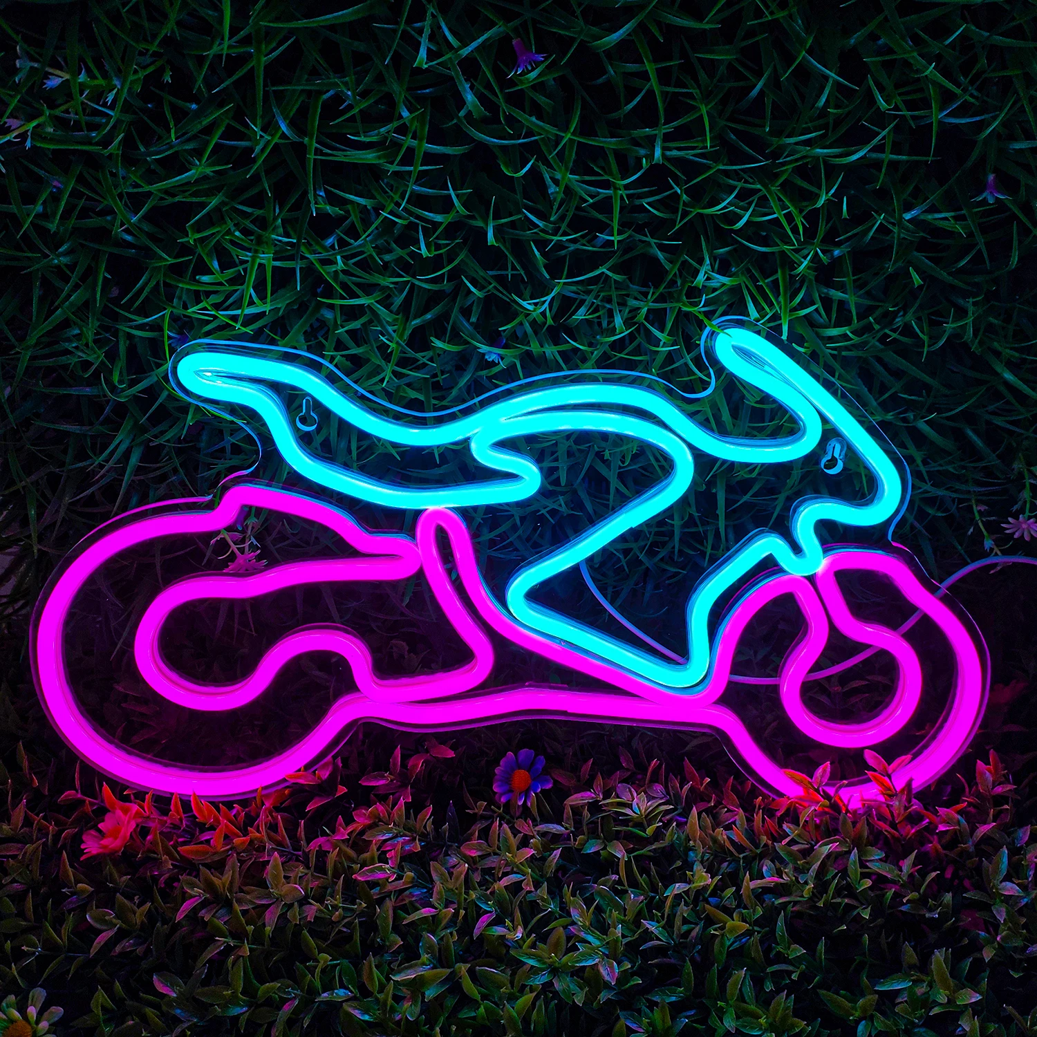 Imagem -02 - Custom Neon Led Sign Bike Wall Art Motocicleta Shop Club Party Sports Room Wall Decoration Presente Noite Luz dos Homens