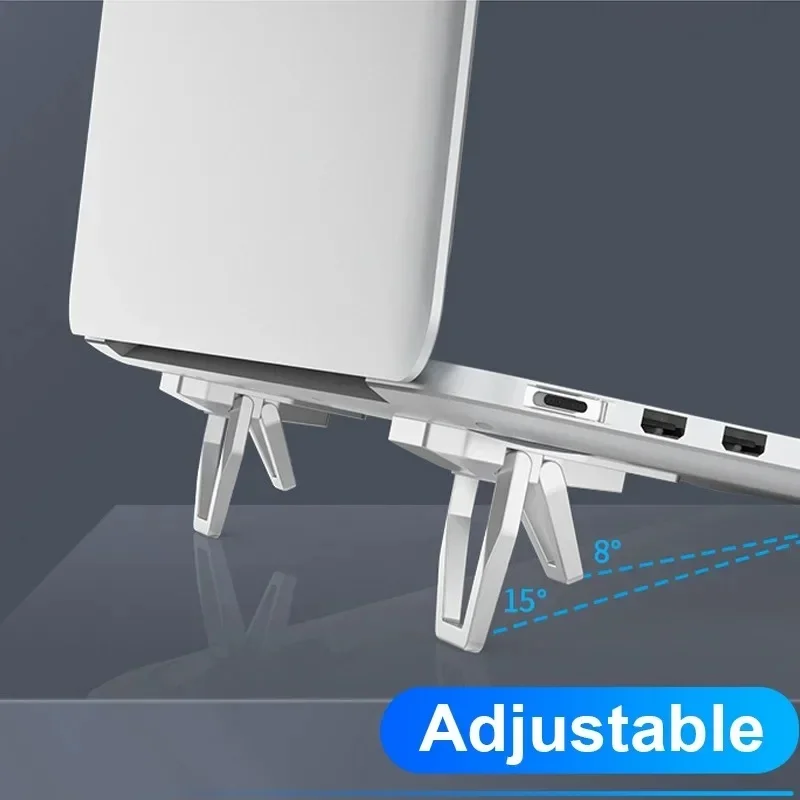 Foldable Laptop Stand Mini Metal Holder 2 Height Adjustment Computer Notebooks Bracket for Macbook Pro Air Cooling Holder Feet