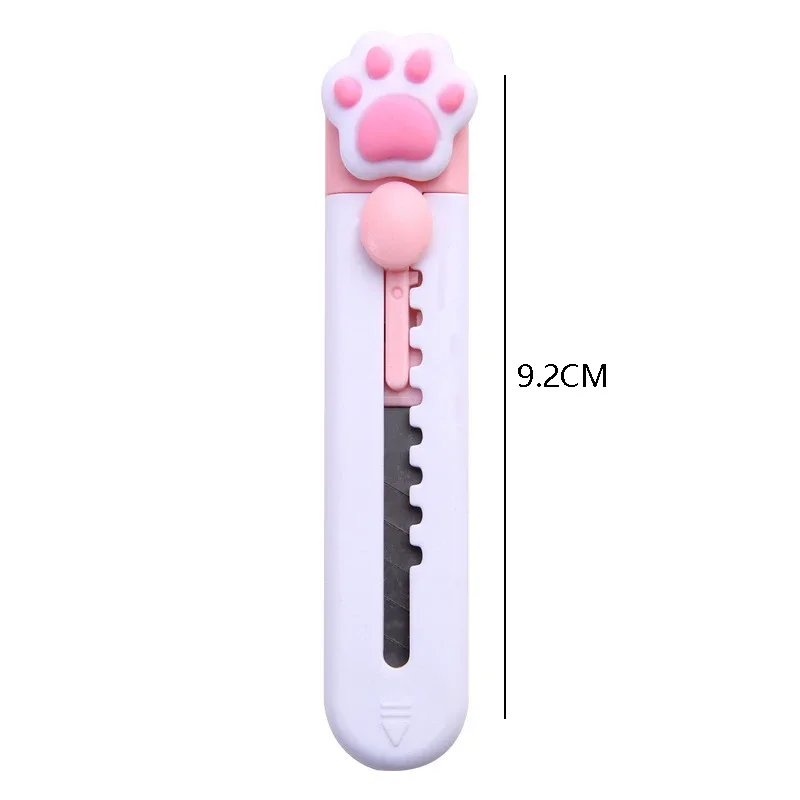 3/5Pcs Cute Cartoon Cat Claw Clouds Portable Paper Mini Cutter Utility Knives Stationery for School Office Home