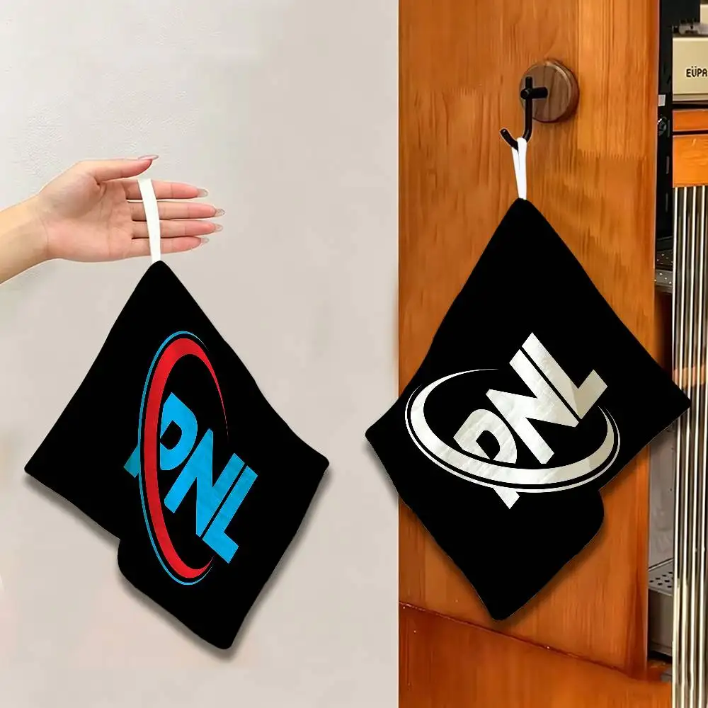 Rap P-PNL Album logo Hanging Kitchen Towel, Polyester Cotton Material, Wear Resistant Hand Wiping Towel for Home