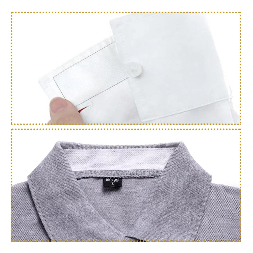 

8pcs Sweat Absorbing Pads Collar Liners Self Adhesive Hat Stickers for Shirts Caps Reusable Sticky Protector Sweat for Sports