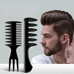 Brosse à Cheveux à Dents Larges pour Homme, Fourchette à Huile, Peigne pour Garniture de Barbe, Brosse de Coiffure Afro, Outils de Coiffure, Accessoires de Salon