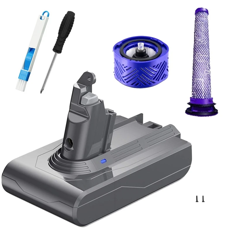 Комплект для пылесоса Dyson V6 SV04 SV03 DC58 DC59 DC61 DC74 Animal DC72, 21,6 в Комплект для пылесоса Dyson V6 SV04 SV03 DC58 DC59 DC61 DC74 Animal DC72, 21,6 в