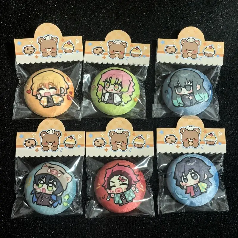 Demon Slayer Mini-Plüsch-Anstecker Anime-Fanartikel Tokitou Muichirou Tomioka Giyuu Dekorative Pins