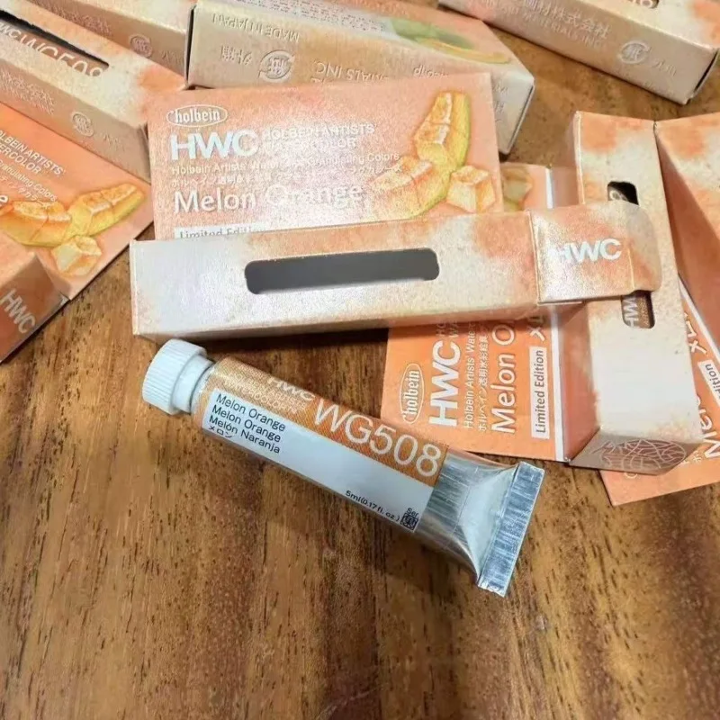 Акварельная краска Holbein Melon Orange Limited 2026 5 мл оригинальный тюбик гранулирующая для художников рисования художественные принадлежности