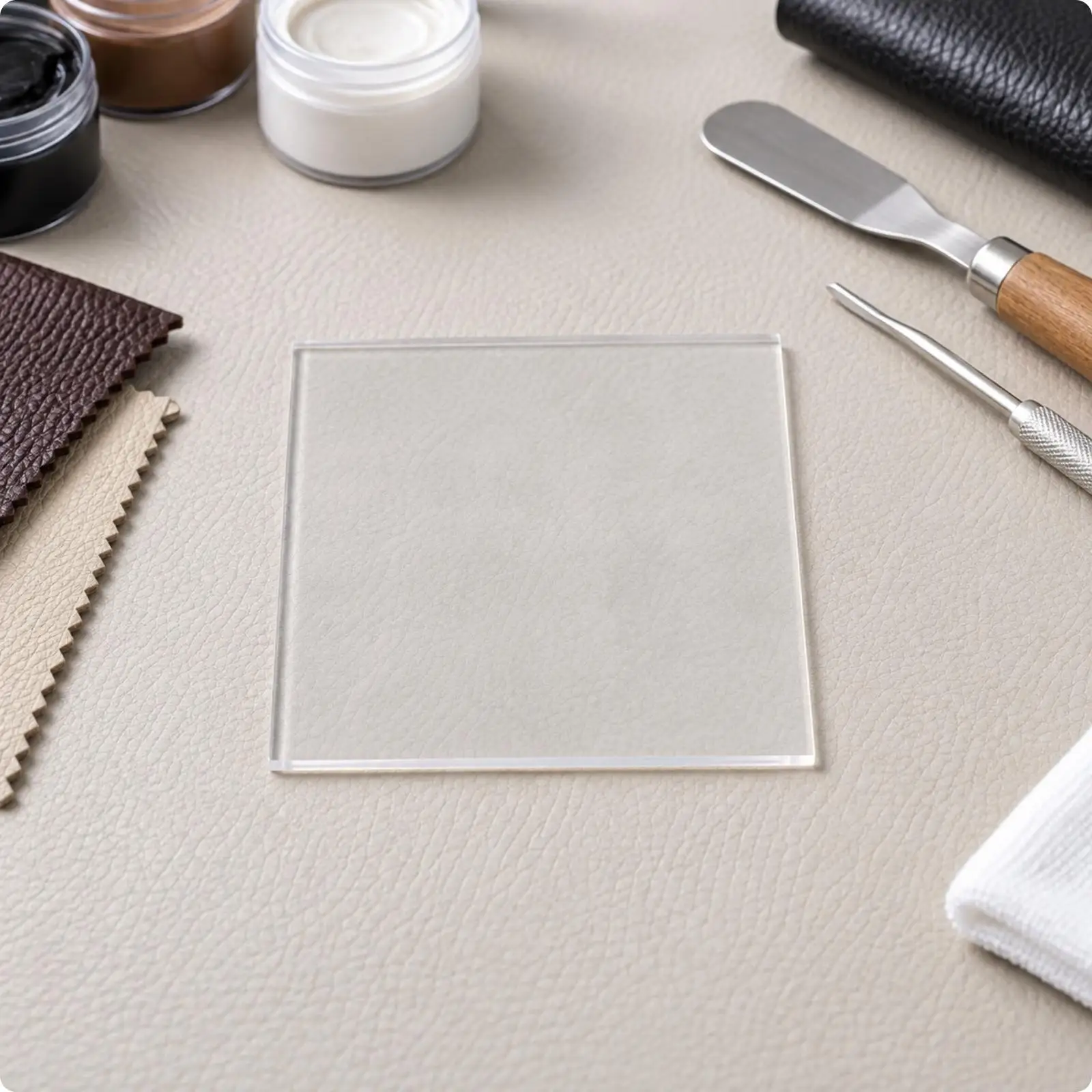 Leather Craft Pattern Replication Press Board for Sofa Repair with Transparent Plastic Build