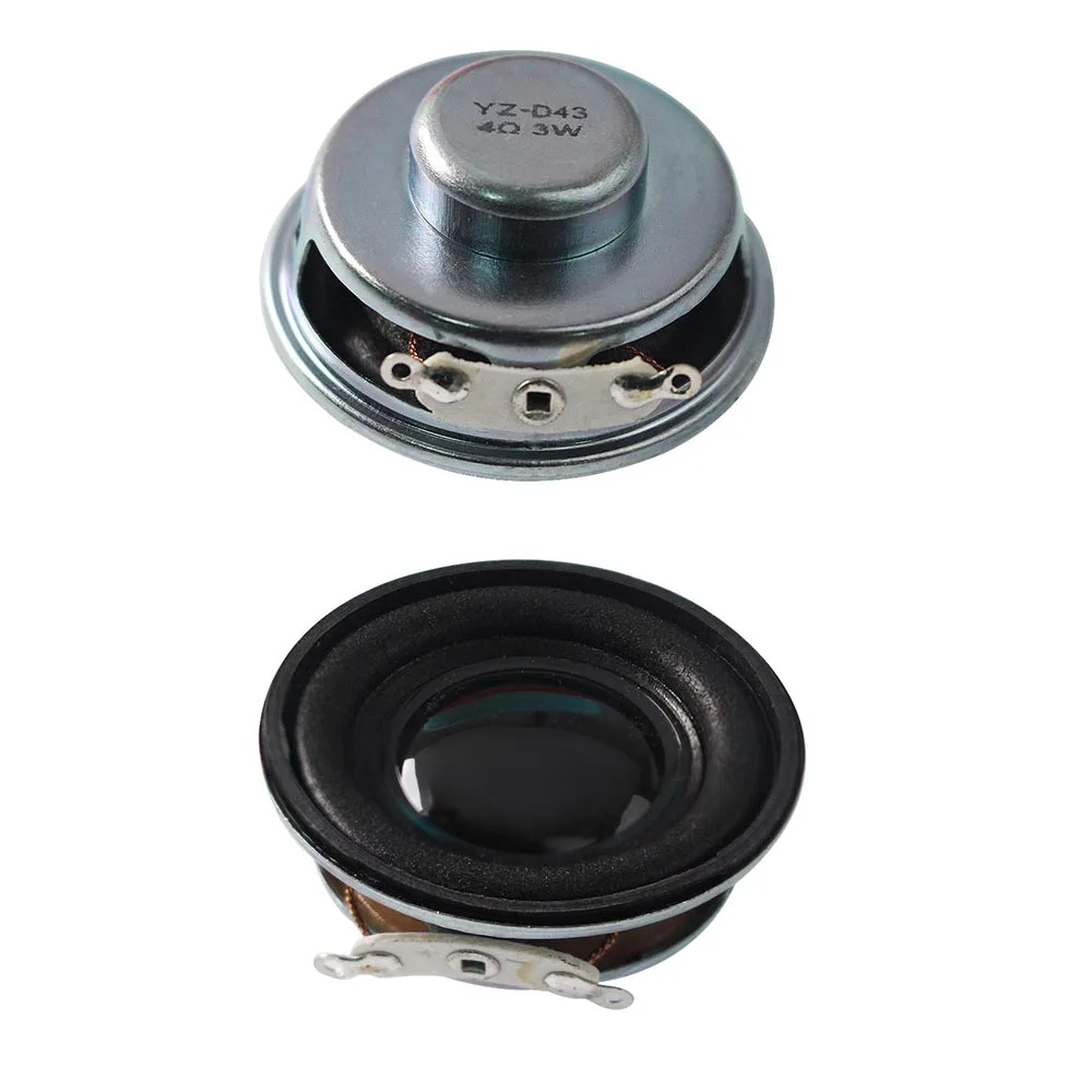 1–5 Stück 3 W 4R Mini-Lautsprecher-Horn, Durchmesser 40 mm, Verstärker-Gummidichtung, Lautsprecher 3 Watt, 4 Ohm für Arduino