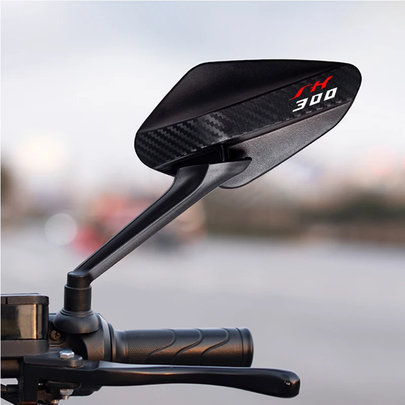 2Pcs/Pair Riding Carbon Fiber Anti-Glare Convex Rearview Mirror For Honda CRV CR-V SH SH300 SH300i FORZA 125 Custom logo