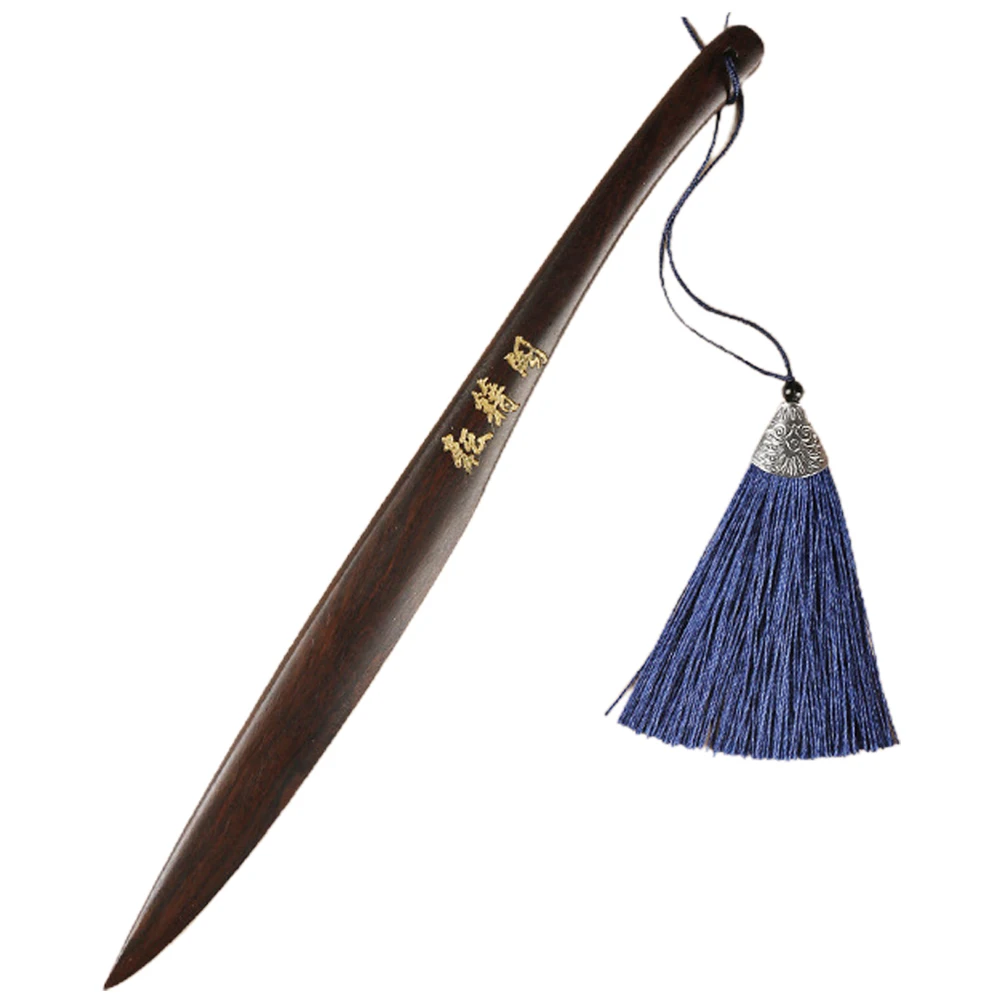 Wooden Paper Cutter Vintage Letter Opener For Envelopes Rice Calligraphy Art Office Home Use Portable Envelope Slide Tool