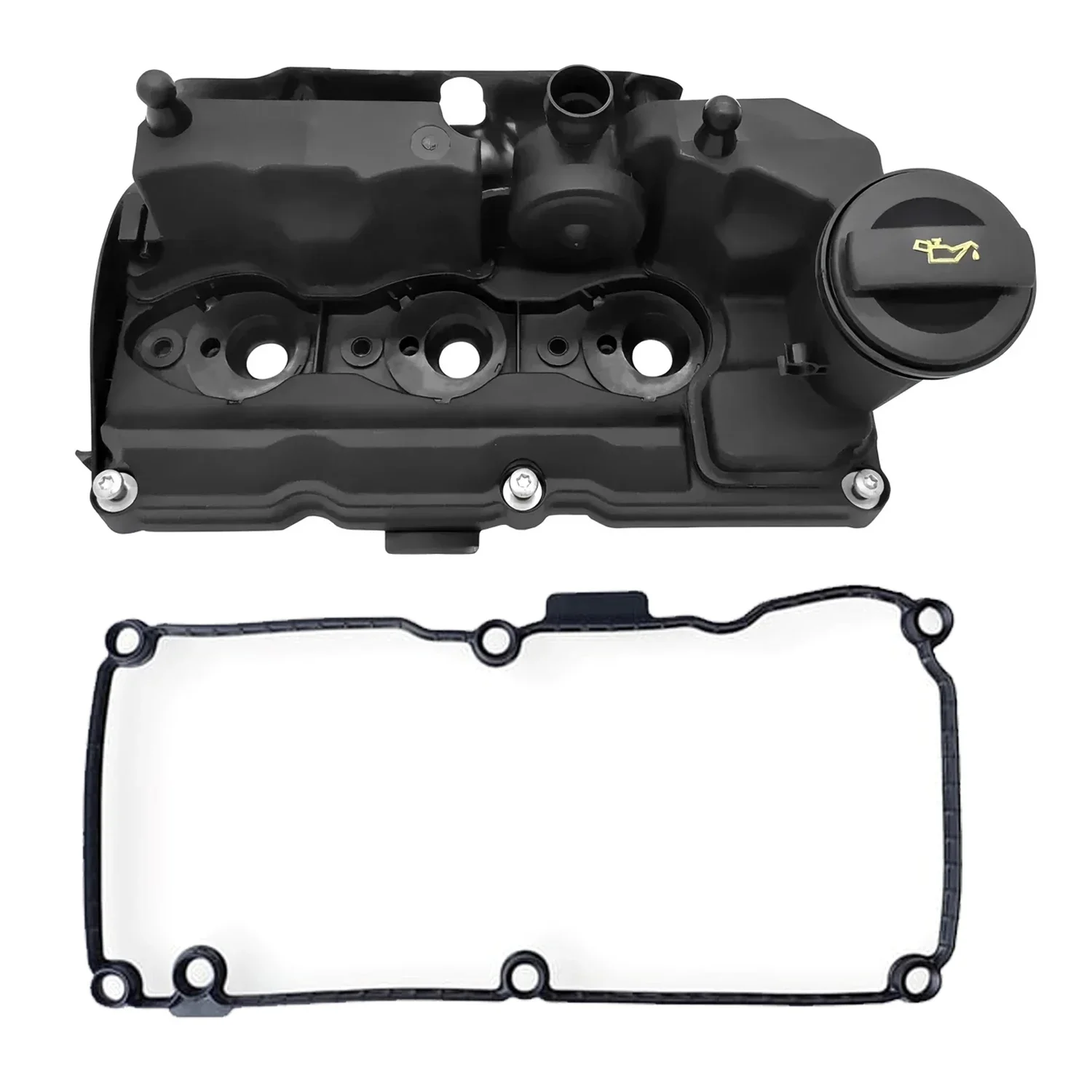 Engine Valve Rocker Cover 03P103469A 03P103469AV 186113 For VW Polo Vento Derby Skoda Fabia Roomster Seat Ibiza 1.2L TDI CFWA