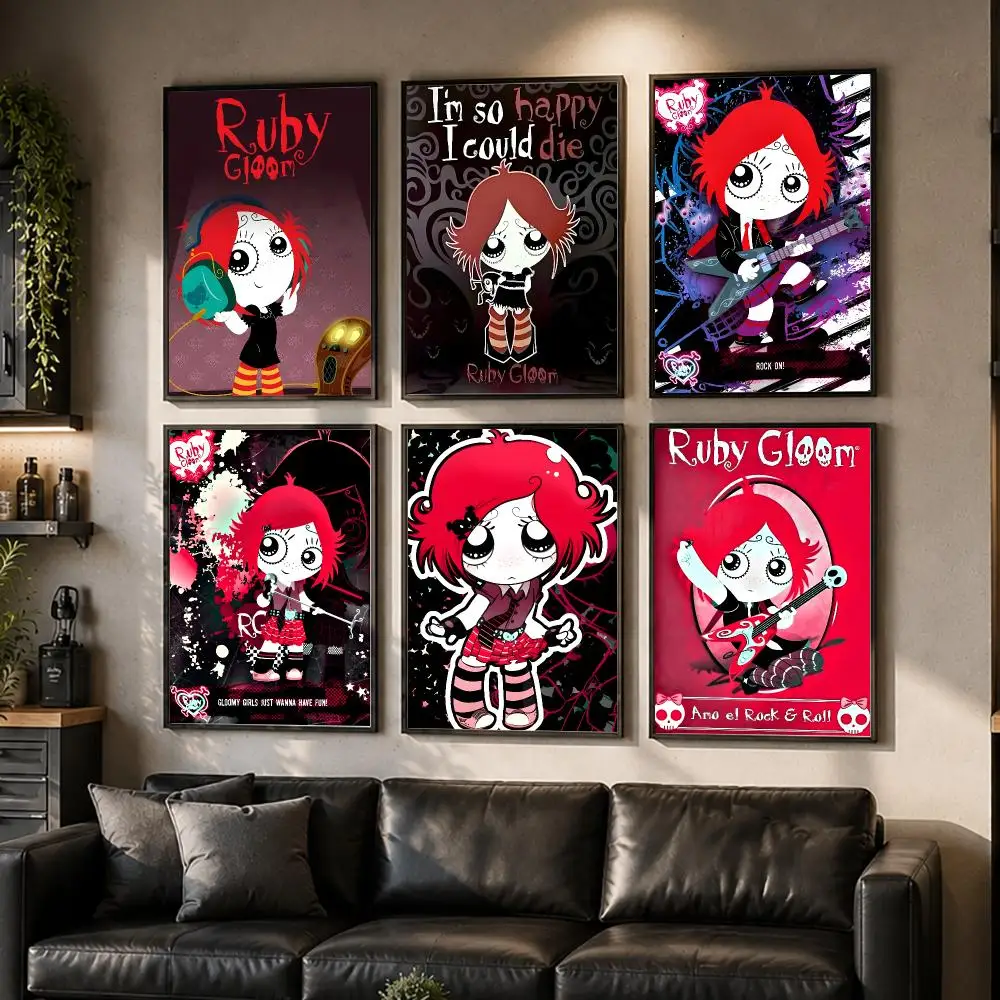 Anime R-Ruby Gloom Poster HD Waterproof Self-Adhesive Wall Art – Multi-Scene Use Top Gift Pick