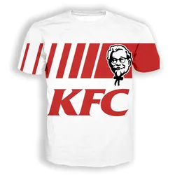 New 3D Print Causal Clothing  KFC  Pattern Fashion Men Women  T-shirt Plus Size Size S-7XL Four Seasons Casual