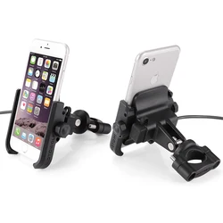 USB Charging Mobile Phone Holder Motorcycle Bicycle Stand Rotatable For BMW R1200GS G310GS F900XR F800GS R NINE T F750GS F850GS