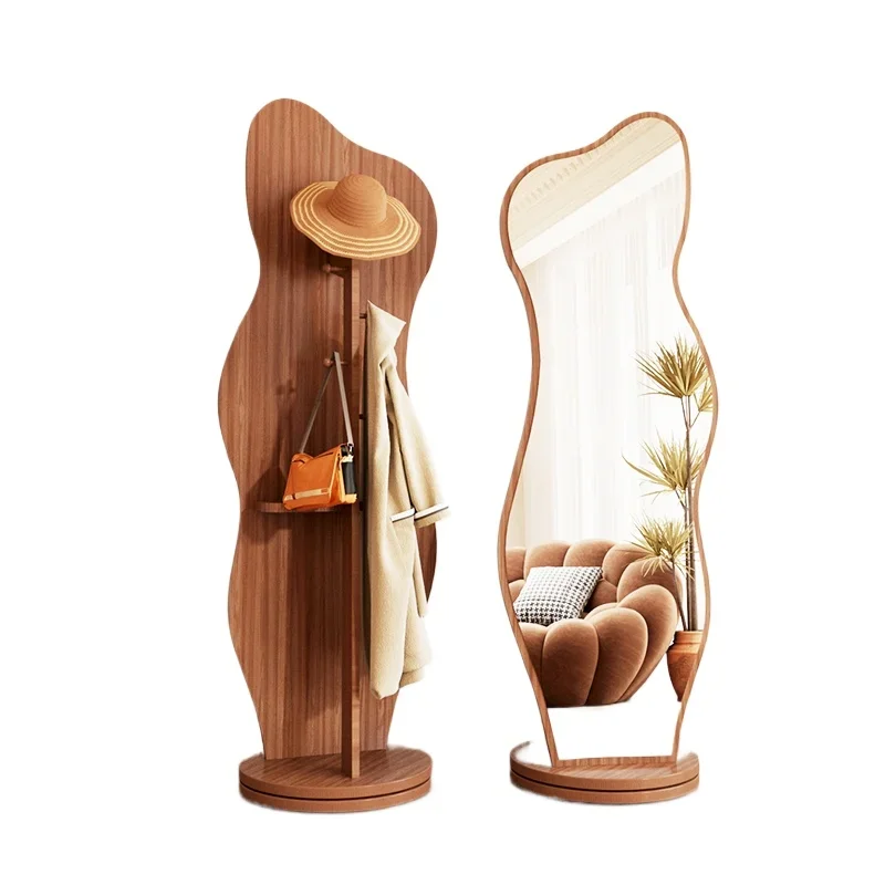 

French rotating mirror full-body full-length mirror floor mirror household hanger