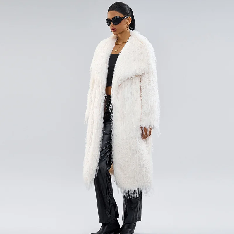 2024 New Collar Artificial Fur Top Popular Imitation Fur Coat Autumn/Winter New Product