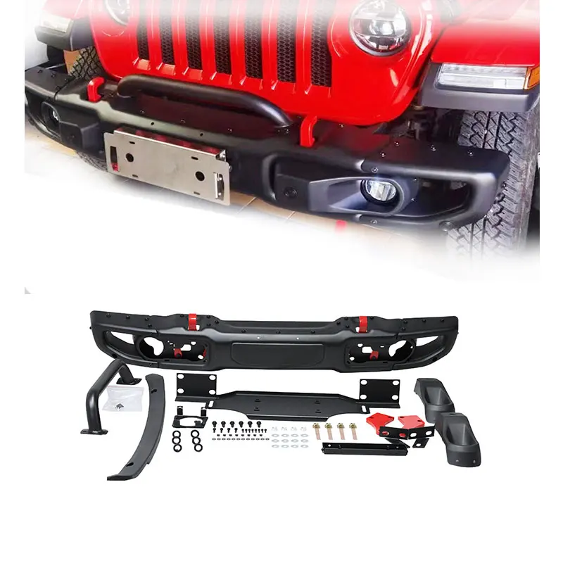 

4X4 Off Road The Tenth Anniversary Pipe Style Front Bumper for Jeep Wrangler Jk JL18+