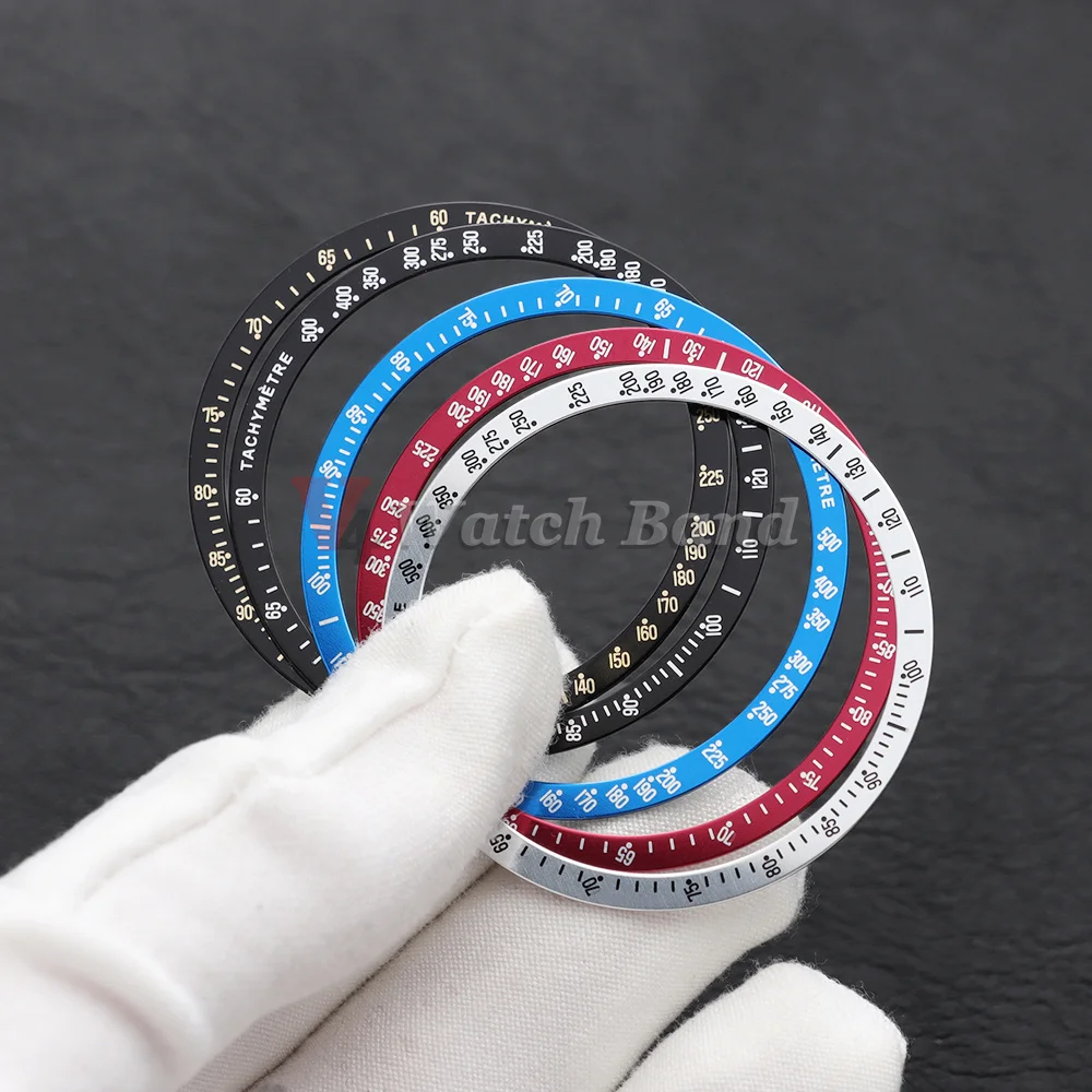 40.5mm*35.2mm Aluminium Watch Bezel Insert Speed Master VK63 Watches Case Watch Ring for Tachymeter Bezel for Speedmaster Watch