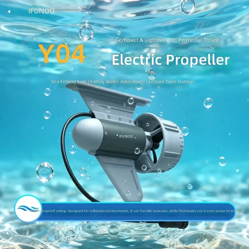 Y04 Electric Thruster B3 Battery Small Outboard Motor Sea Fishing Boat Engine Portable Marine Propulsion System for