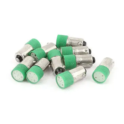

10 Pcs 10mm Dia Round Head Green LED Light Signal Indicator Lamp AC 220V/240V 3A