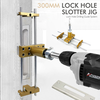 Wooden Door Lock Hole Opener Kit Lock Mortiser Slotter Jig Key Hole Drilling Guide Installation Lock Hole Locator