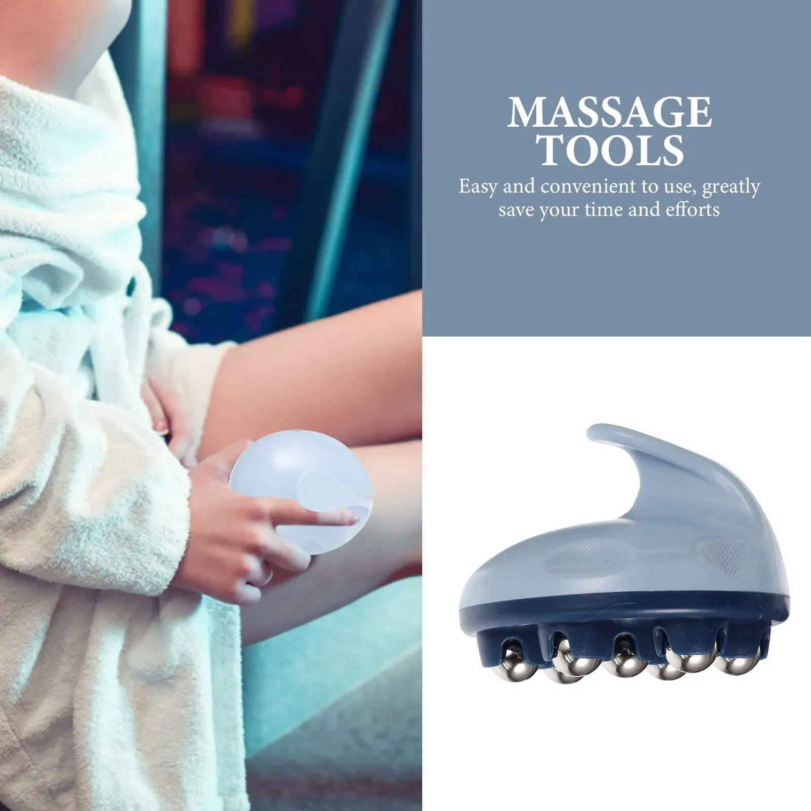 

Massage Roller Ball for Neck Back Foot Hand Acupoint Massager Reusable Full Body Care Blood Circulation Health Tool Small Size