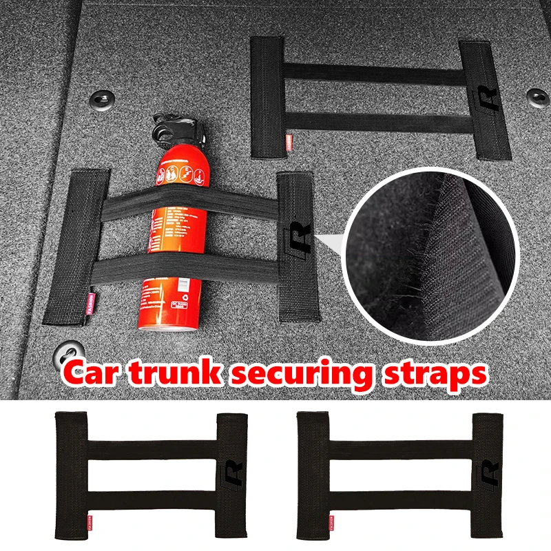 Correas de seguridad para maletero de coche, accesorios de cinturón de fijación para extintor, para Volkswagen Tiguan CC Golf Passat Touareg Taigo Caddy Magotan