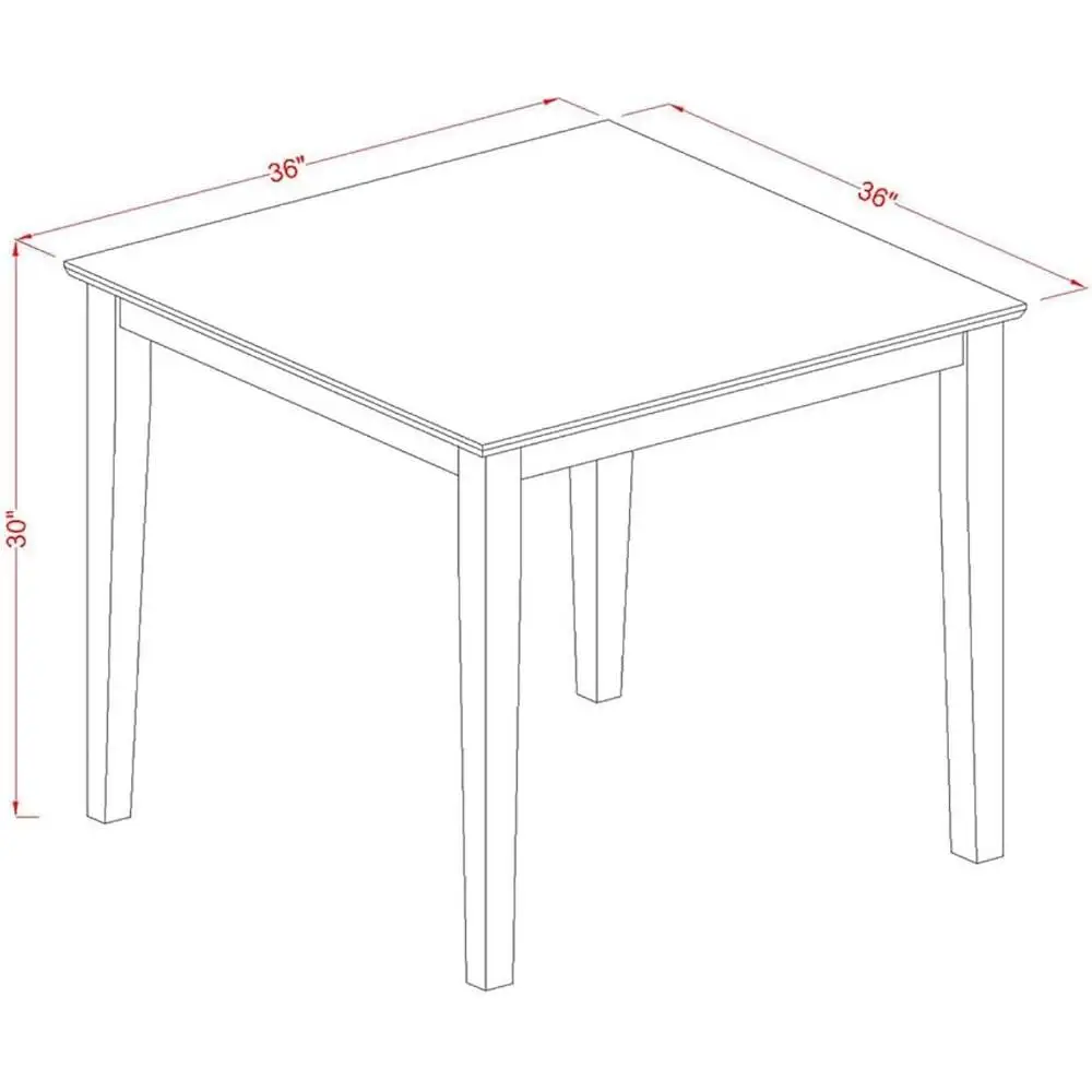 Conjunto de jantar de 5 peças, mesa de madeira maciça, 4 cadeiras de tecido de linho, móveis para cozinha, sala de jantar, design moderno, conforto ergonômico