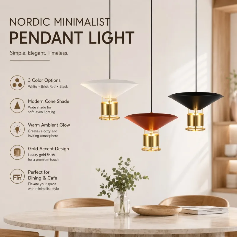 Nordic Minimalist Designer Pendant Light Spot Focus for Restaurant Bar Shop Hotpot Milk Tea Store Commercial Ceiling Decor
