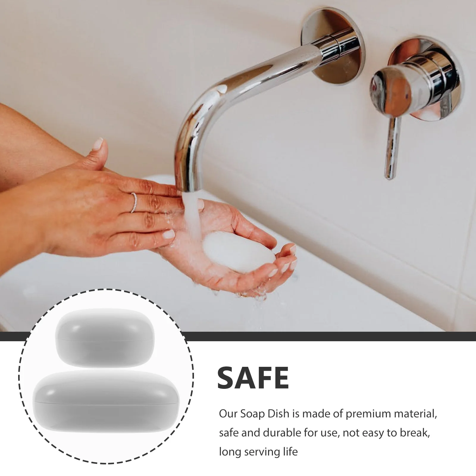 

2pcs Portable Soap Storage Box Travel Dish Lid Case Holder Draining Holes Design Bathroom Kitchen Hotel Use