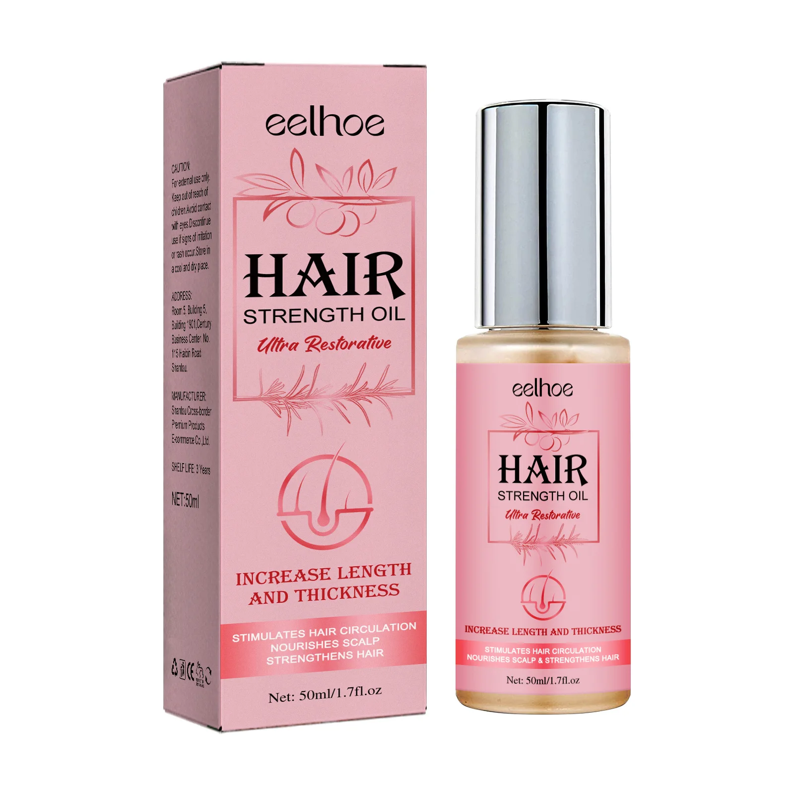 Óleo essencial para o crescimento do cabelo, nutrição suave, tratamento para queda de cabelo, calvície, melhorar o frizz seco, prevenir a perda de cabelo, 50ml