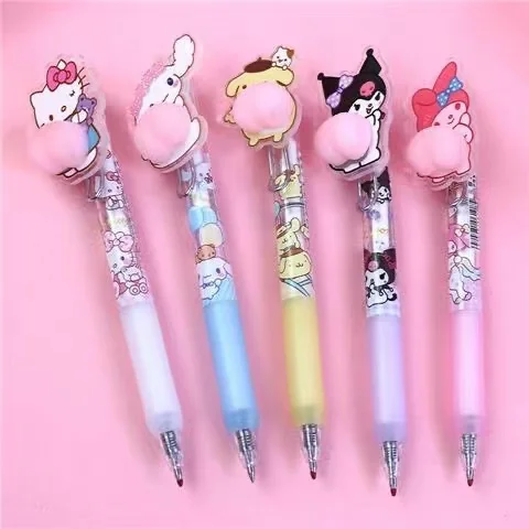 Sanrio nowa kreskówka śliczne Hello kitty Kuromi moja melodia Cinnamoroll unisex długopis dziewczęcy charakterystyczny długopis dekompresyjny