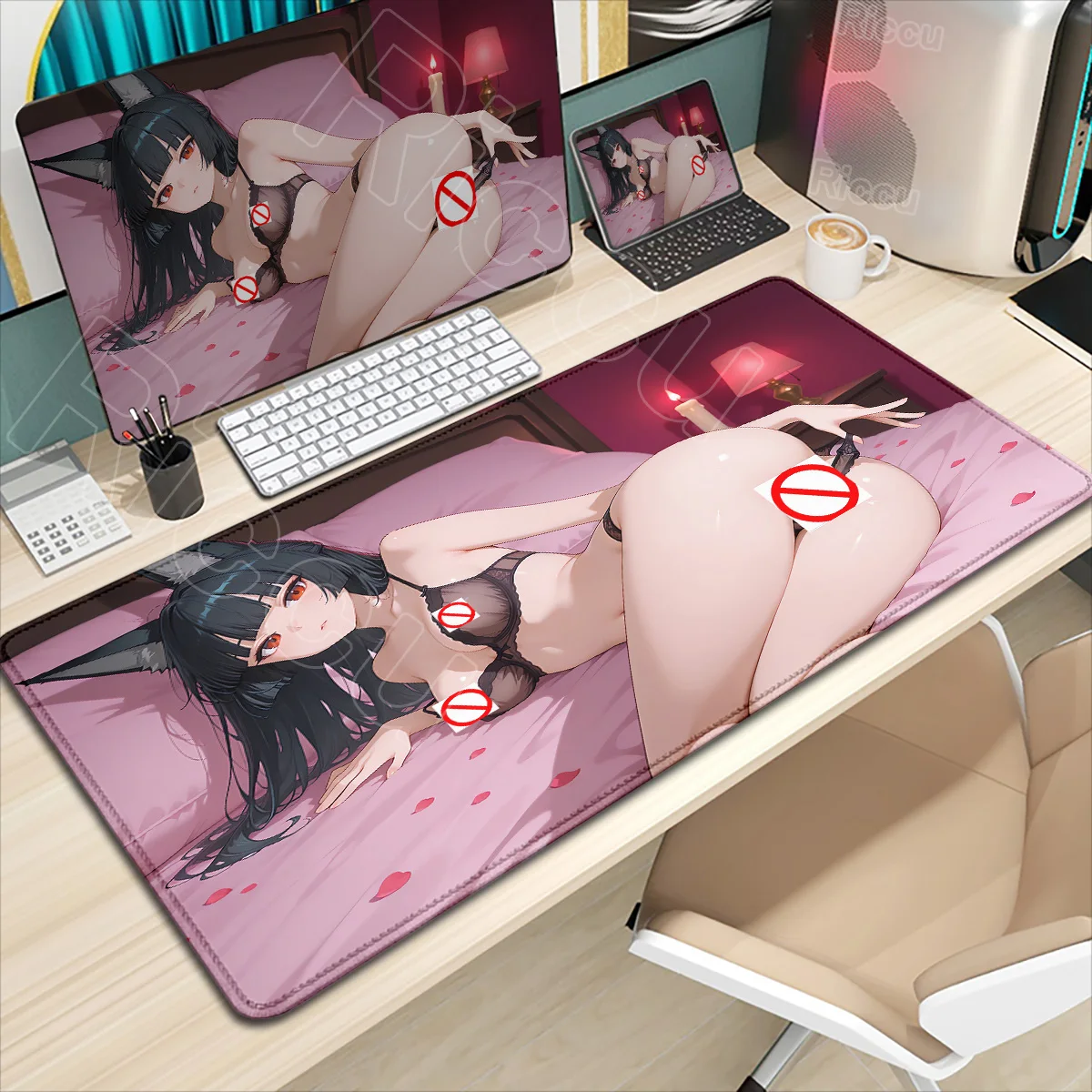 

Cute ZZZ Gaming Hoshimi Miyabi Mouse Pad Zenless Zone Zero Keyboard Desk Mats XXL Sexy Anime Girls Mousepad Laptop Game Desk Mat