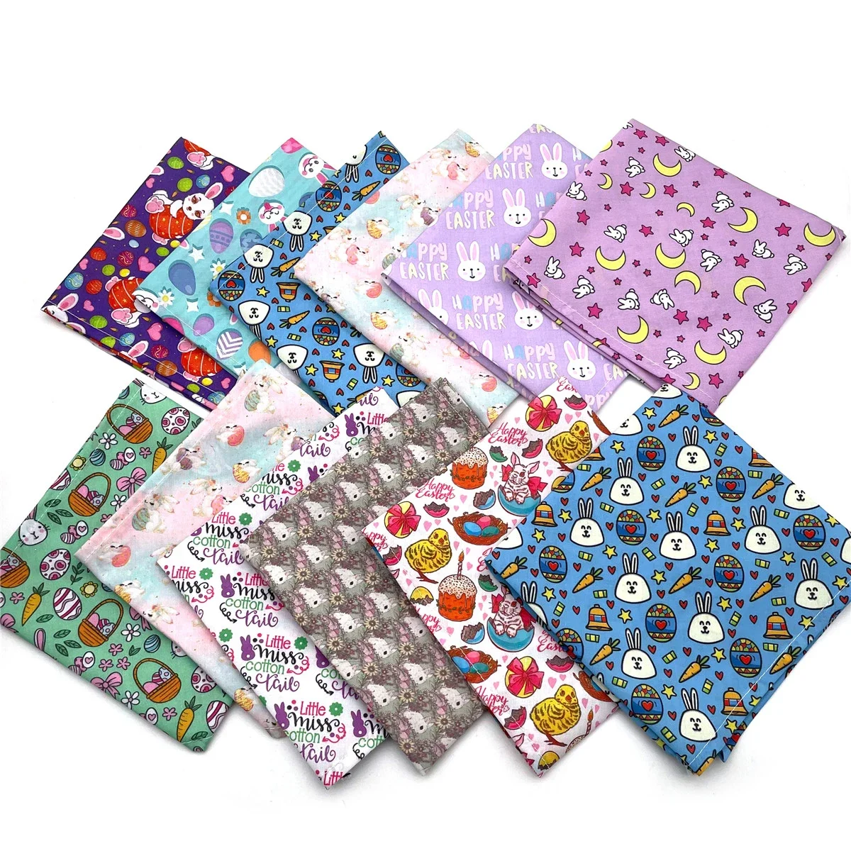 30Pcs Easter Bandanas for Dogs Eggs Pet Dog Scarf for Small Dog Cat Bandanas Bibs Easter Rabbit Dog Grooming Accessories