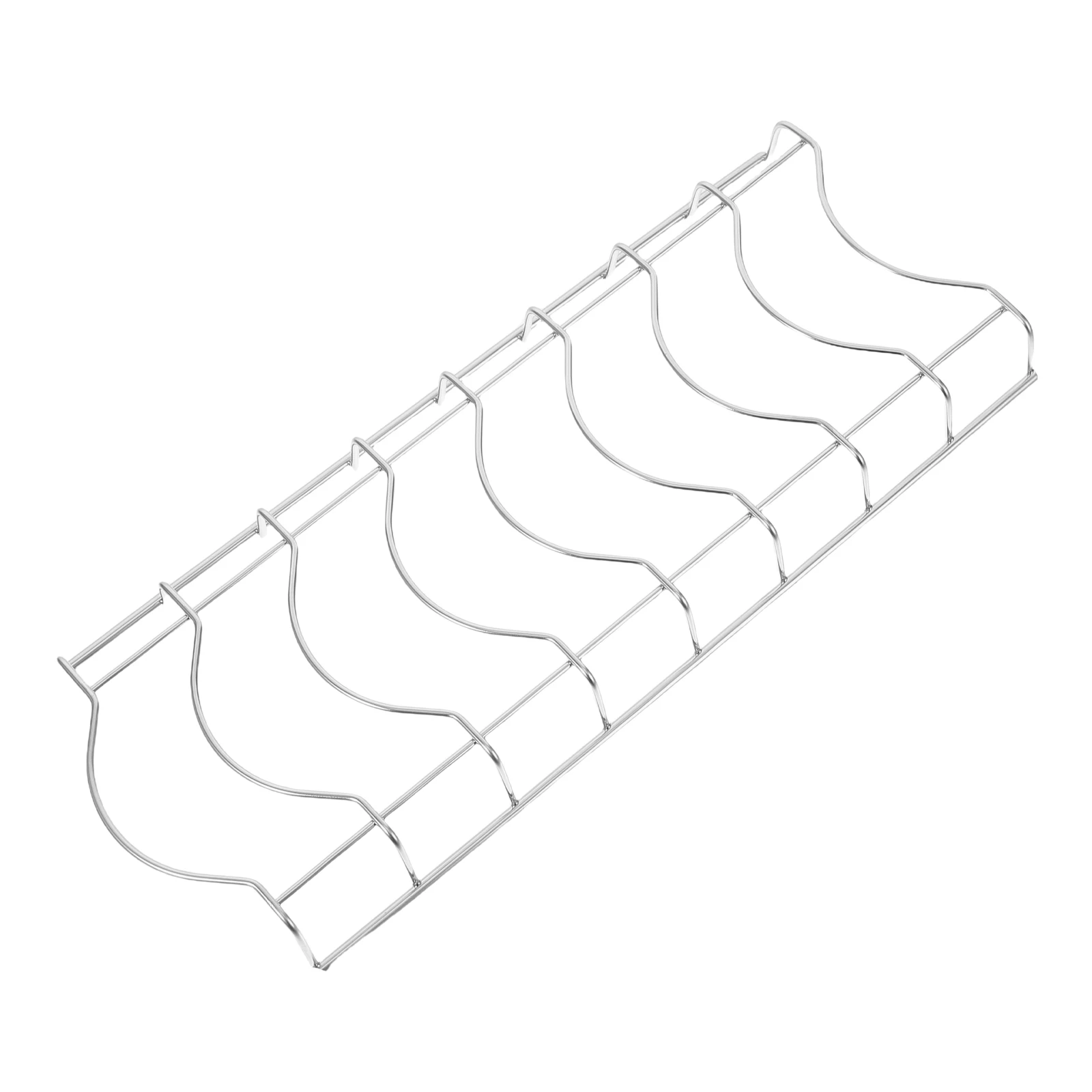 

Dish Drying Rack Stainless Steel 8 Compartments Sleek Minimalist Style Efficient Drainage Compact Kitchen Organizer